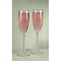 50th Anniversary Design Toasting Flutes - Set of 2