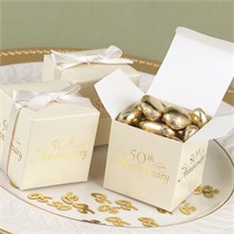 50th Anniversary Favor Boxes - Package of 25