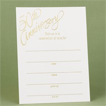 50th Anniversary Invitations - Package of 25