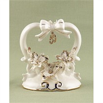 50th Anniversary Porcelain Cake Top