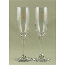 50th Anniversary Toasting Flutes - Set of 2