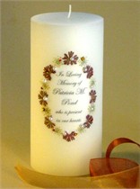 Autumn - Fall Elegance Swarovski Crystal Memorial Candle