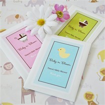 "Baby in Bloom" Personalized Baby Shower Seed Packets - 15 Designs