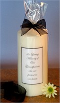 Black & White Memorial Candle