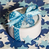 Blue and White Bath Confetti - New Baby Boy - Set of 50