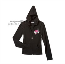"Bride" Hoodie with Heart / Crown Applique & Rhinestone 