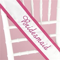 Bridesmaid Sash 