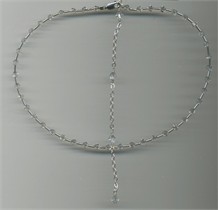 Brittany II Choker Necklace & Back Dangle <br>11 Swarovksi Crystal Colors