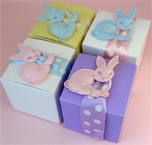 Bunny Baby Favor Box - Set of 10