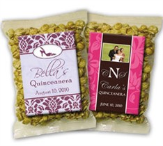 Caramel Corn - Personalized - Quinceanera Favors - 8 Designs - 3 Flavors