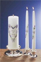 Blue Bouquet - Personalized Unity Candle & Matching Tapers