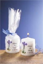 Blue Bouquet Small Candle Favor