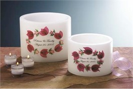 Bougainvillea Keepsake Wax Lantern - Small