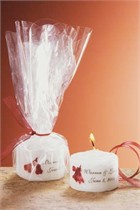 Coral Bells Mini Candle Favor