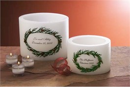 Christmas Holly Berry Keepsake Wax Lantern - Small