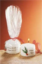 Christmas Holly Berry Mini Candle Favor