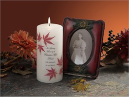 Japanese Maple Memorial Candle