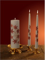 Japanese Maple - Personalized Unity Candle & Matching Tapers