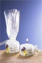 Pansy Mini Candle Favor