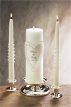 Pearl - Personalized Unity Candle & Matching Tapers
