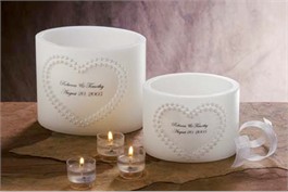 Pearl Keepsake Wax Lantern - Small