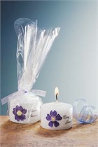 Purple Verbena Mini Candle Favor