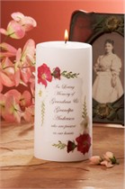 Rose Bouquet Memorial Candle