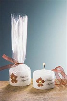 Red Verbena Mini Candle Favor