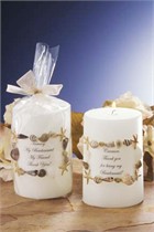 Beach Seashell Bridesmaid Candle