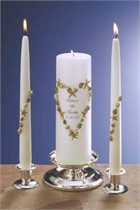 Beach Seashell - Personalized Unity Candle & Matching Tapers
