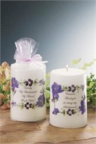 Violet Bouquet Bridesmaid Candle