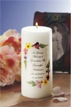 Wildflower Memorial Candle