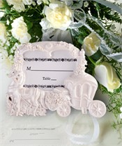 White Cinderella Wedding Frame