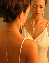 Celeste Crystal Necklace & Back Dangle