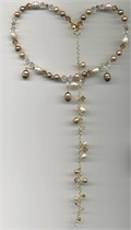 Ginger Choker Necklace & Back Dangle