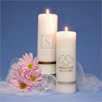 Personalized Wedding Unity Candles - 16 Designs