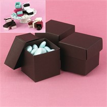 Espresso (Brown) Mix and Match Favor Boxes - Matte Finish - Package of 25