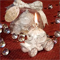 Fairytale Wedding Favor - Coach Design Candle