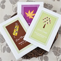 "Fall for Love" Personalized Wildflower Seed Favors - 27 Designs
