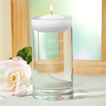 Light Shines Floating Memorial Vase and Candle