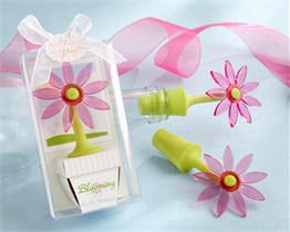 Blooming Flower Bottle Stopper in Whimsical Window Gift Box 