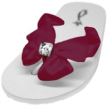 Katelynn - Swarovski Crystal Flower Girl Flip Flops - 60 Colors