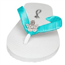 Flower Girl Flip Flops - 60 Ribbon Colors & More