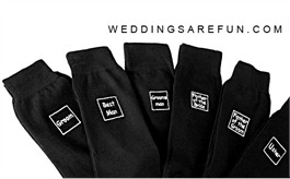 Wedding Party Socks <br> Only $5.50 Pair
