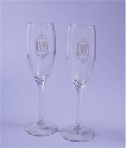 Happy Anniversary Toasting Glasses - Set of 2