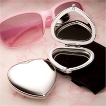 Heart Shaped Compact Mirror Favor