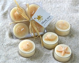 Beach Wedding Favors -  Seaside Tea Light Candle Wedding Favor