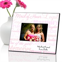 Maid of Honor Gifts - Personalized Maid of Honor Frames - 7 Designs