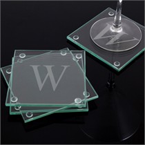 Personalized Glass Coasters - Set of 4