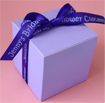 Personalized Ribbon Cupcake Box